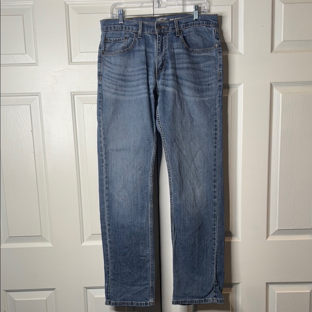 Signature by Levi Strauss Men's Straight Blue Jeans